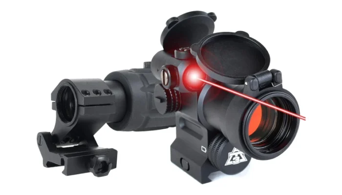 AT3 Magnified Red Dot w/Laser Sight Kit - 2 MOA